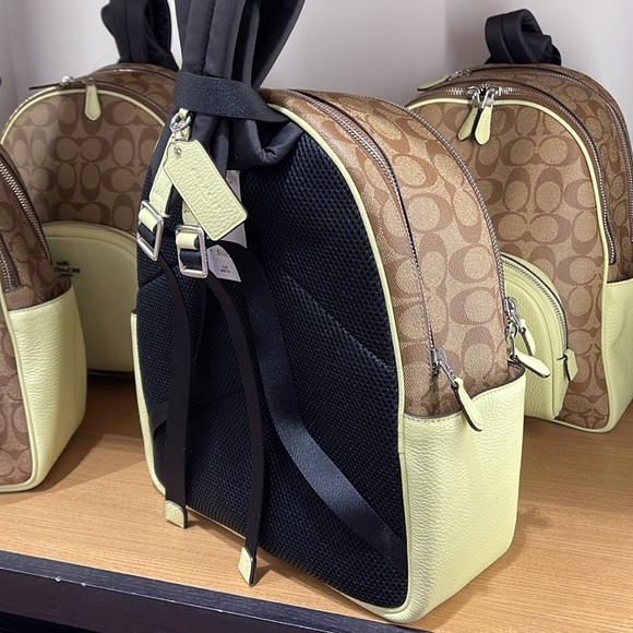 Coach Court Backpack In Signature Canvas
SV/Khaki/Pale Lime - Picture 7 of 16